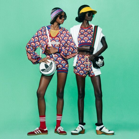 GUCCI SHOES ADIDAS X TREFOIL LEATHER HORSEBIT CLOG MULES sz 39 9 - Picture 2 of 16